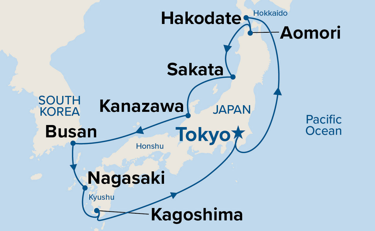 Circle Japan — Itinerary Map