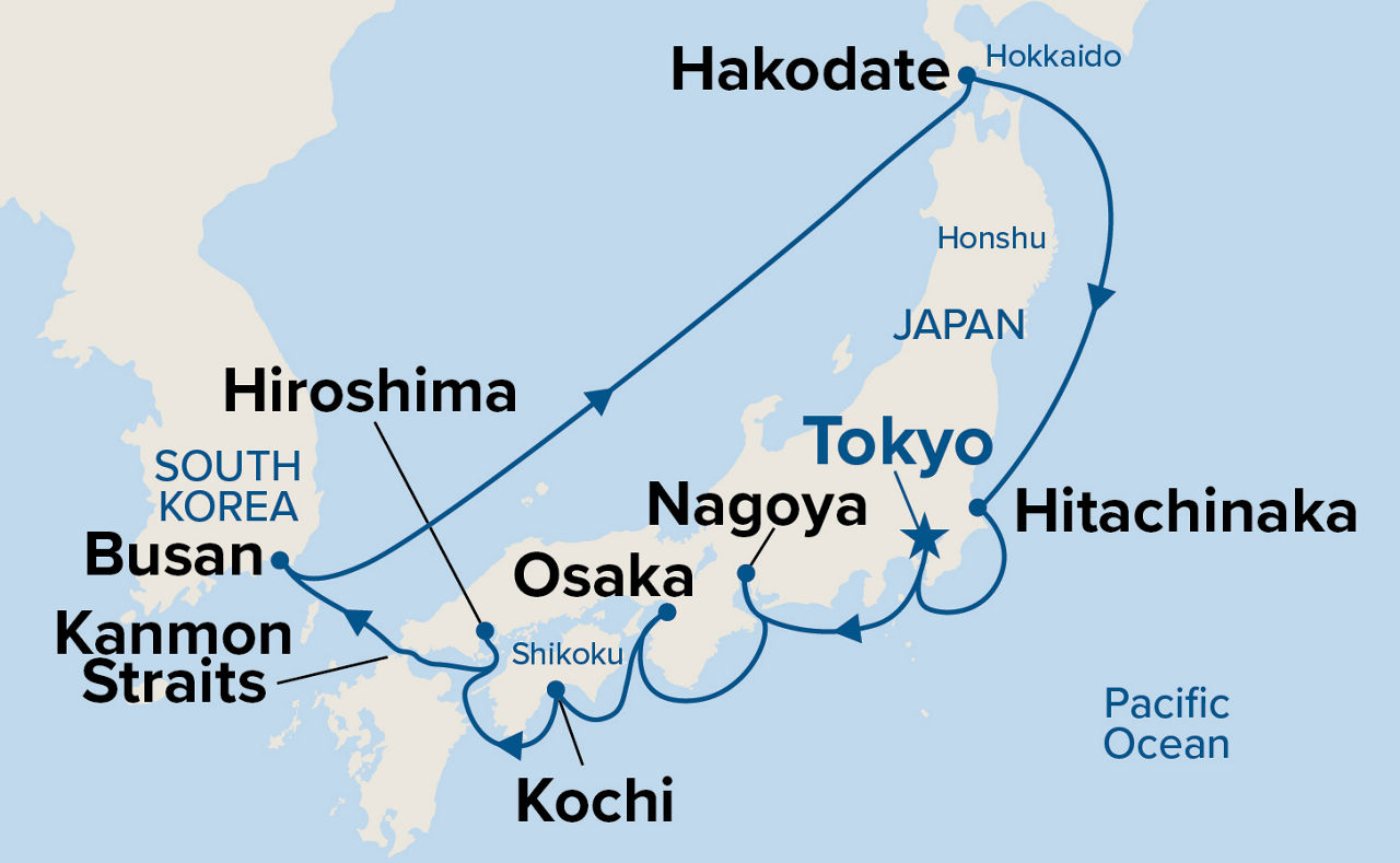 Circle Japan with Hakodate Minato Festival — Itinerary Map