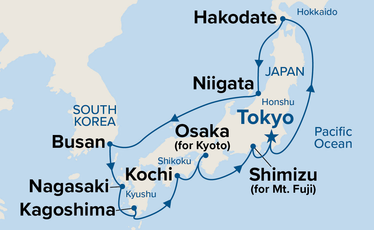 Circle Japan — Itinerary Map