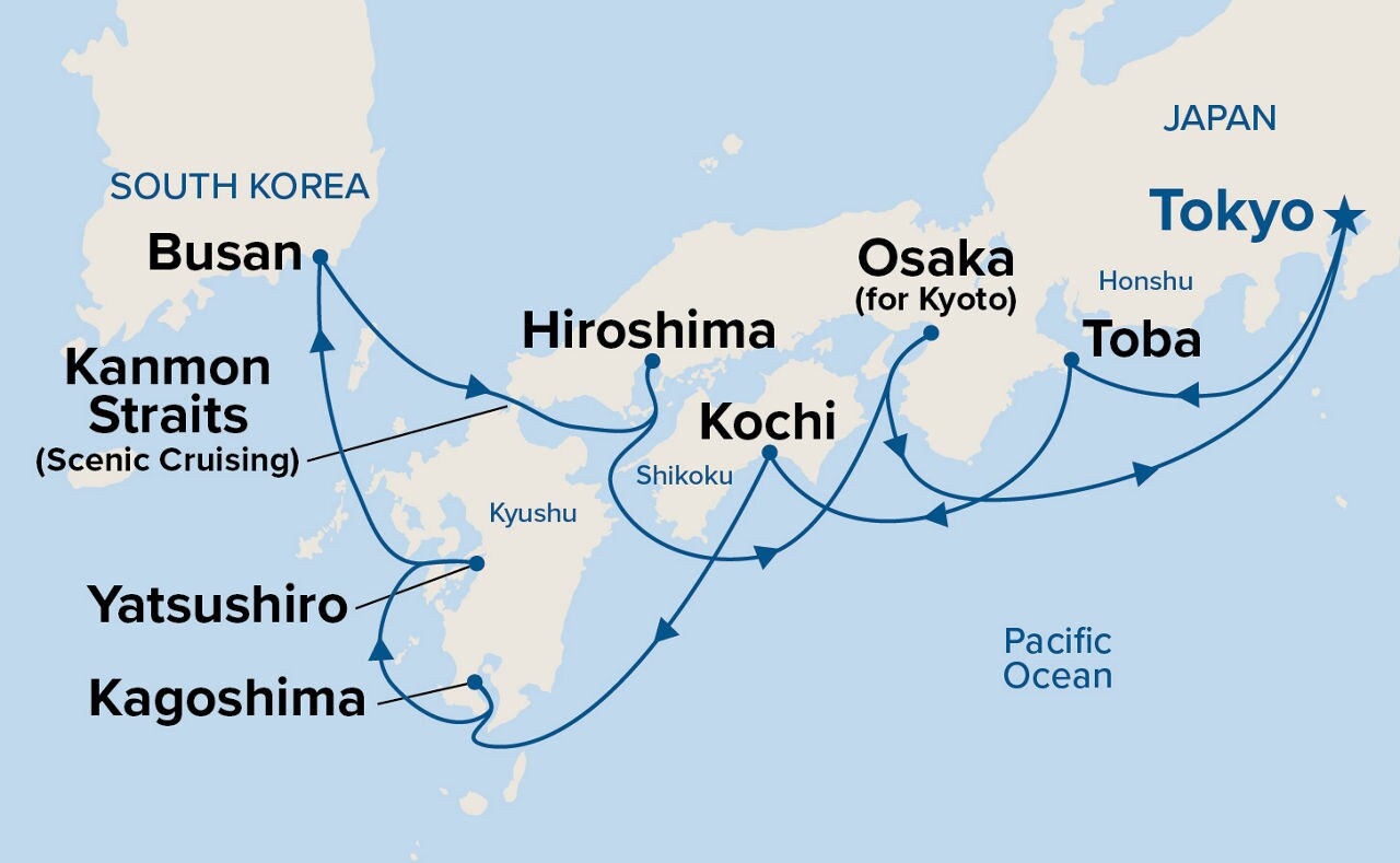 Japan Explorer — Itinerary Map