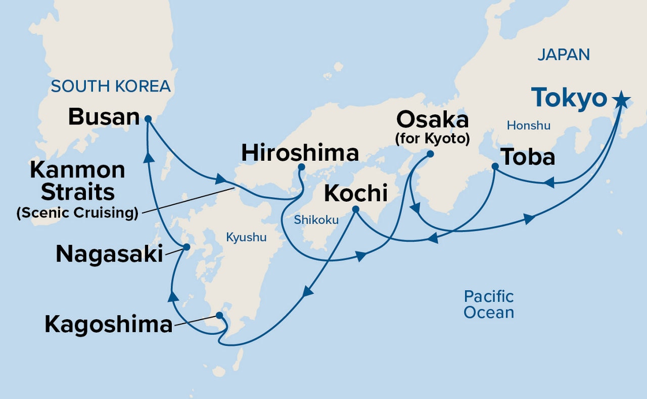 Japan Explorer — Itinerary Map