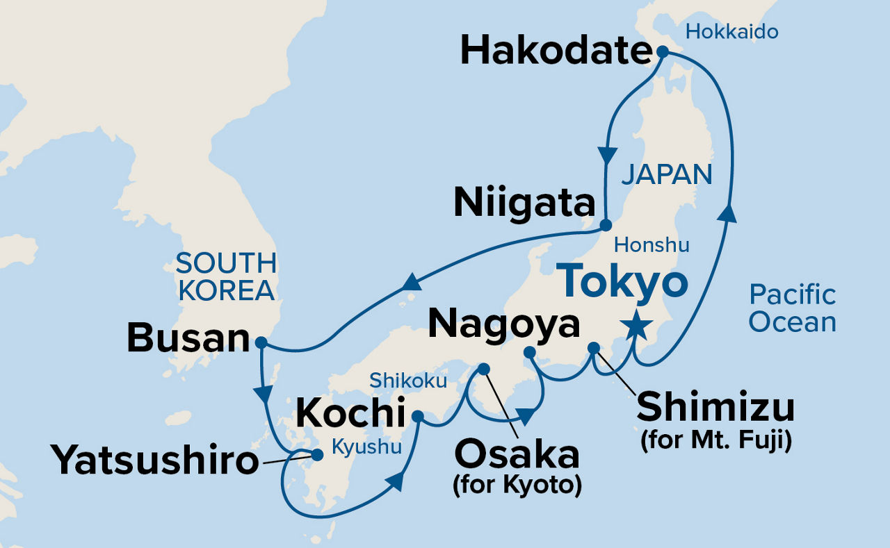 Circle Japan — Itinerary Map
