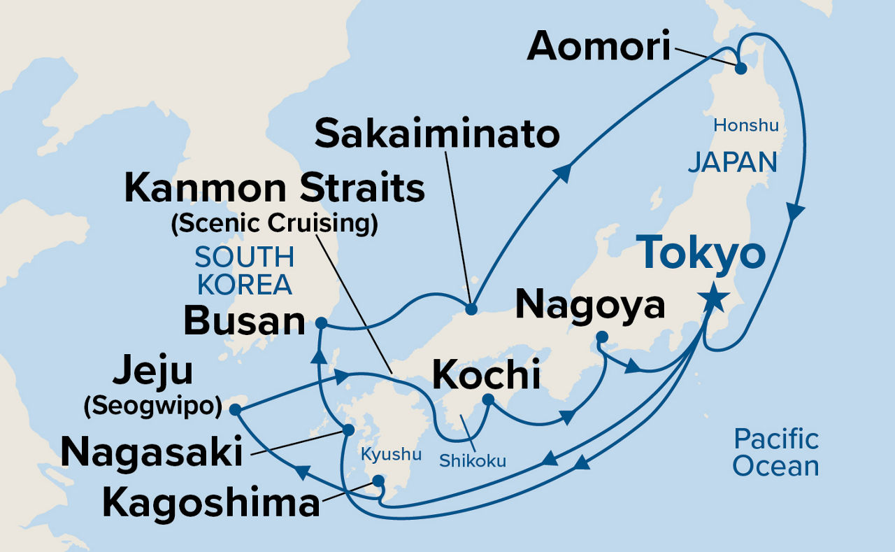 Grand Japan — Itinerary Map