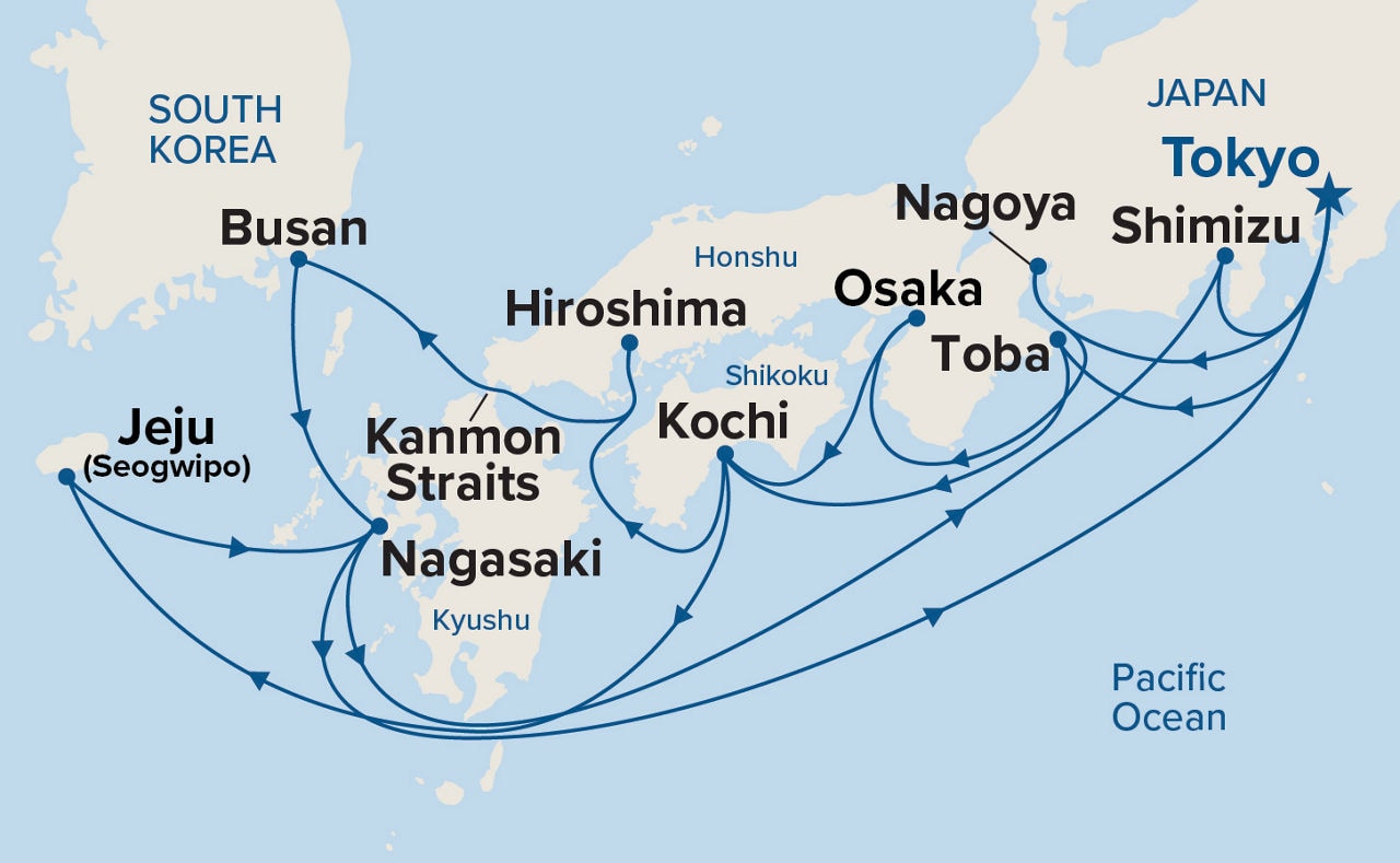 Grand Japan — Itinerary Map