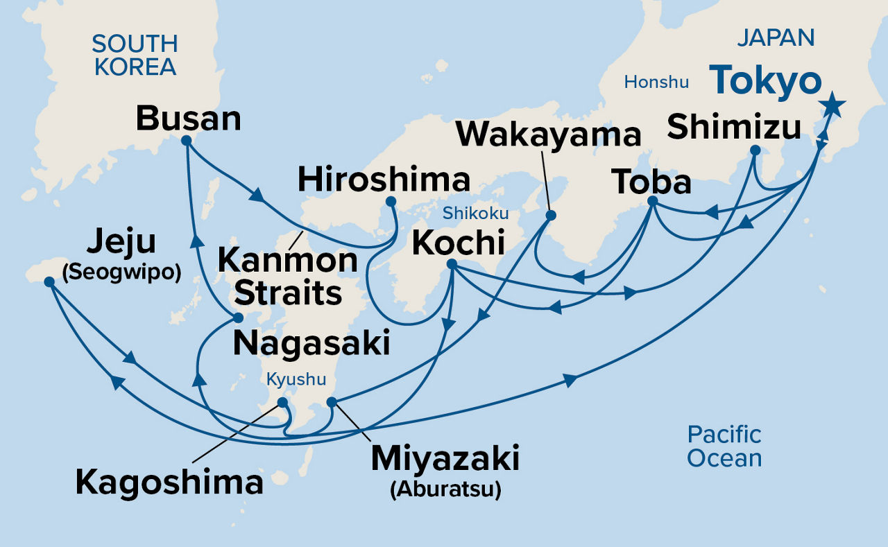 Grand Japan — Itinerary Map