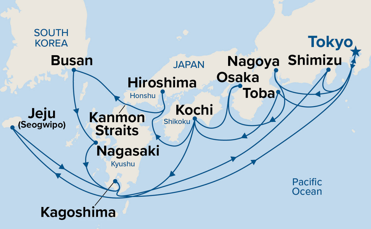 Grand Japan — Itinerary Map