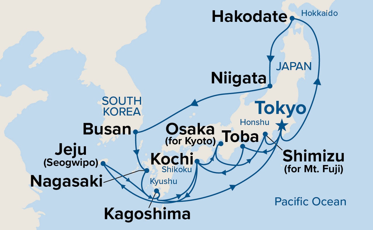 Grand Japan — Itinerary Map