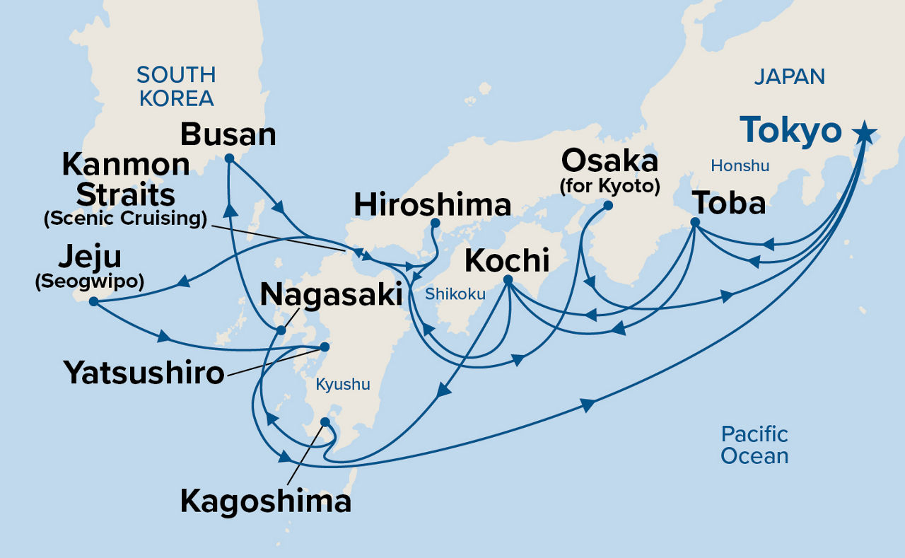 Grand Japan — Itinerary Map