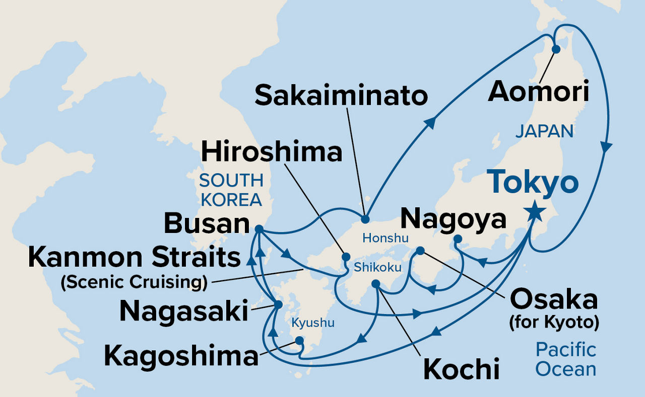 Grand Japan — Itinerary Map