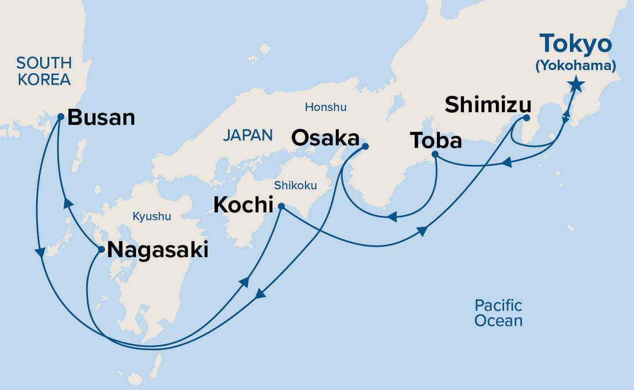 Japan Explorer — Itinerary Map