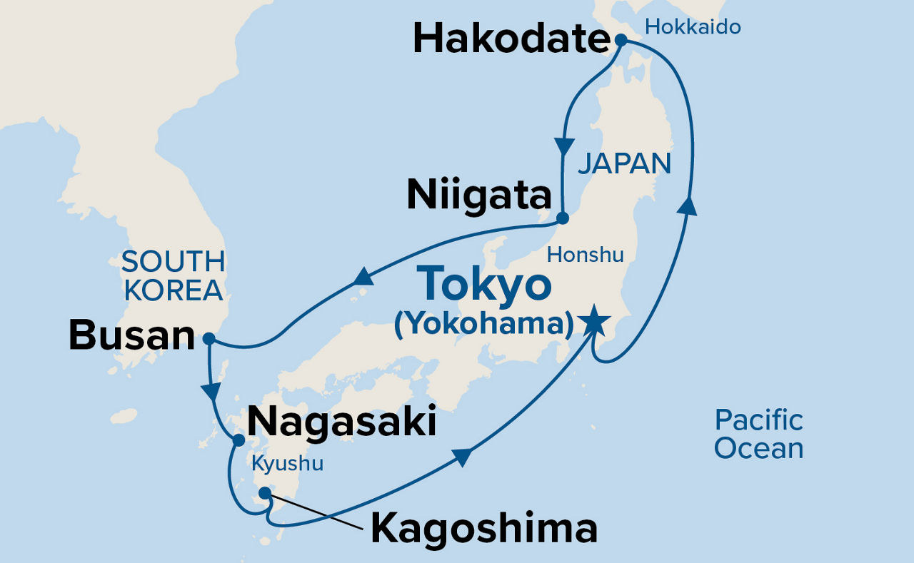 Circle Japan — Itinerary Map