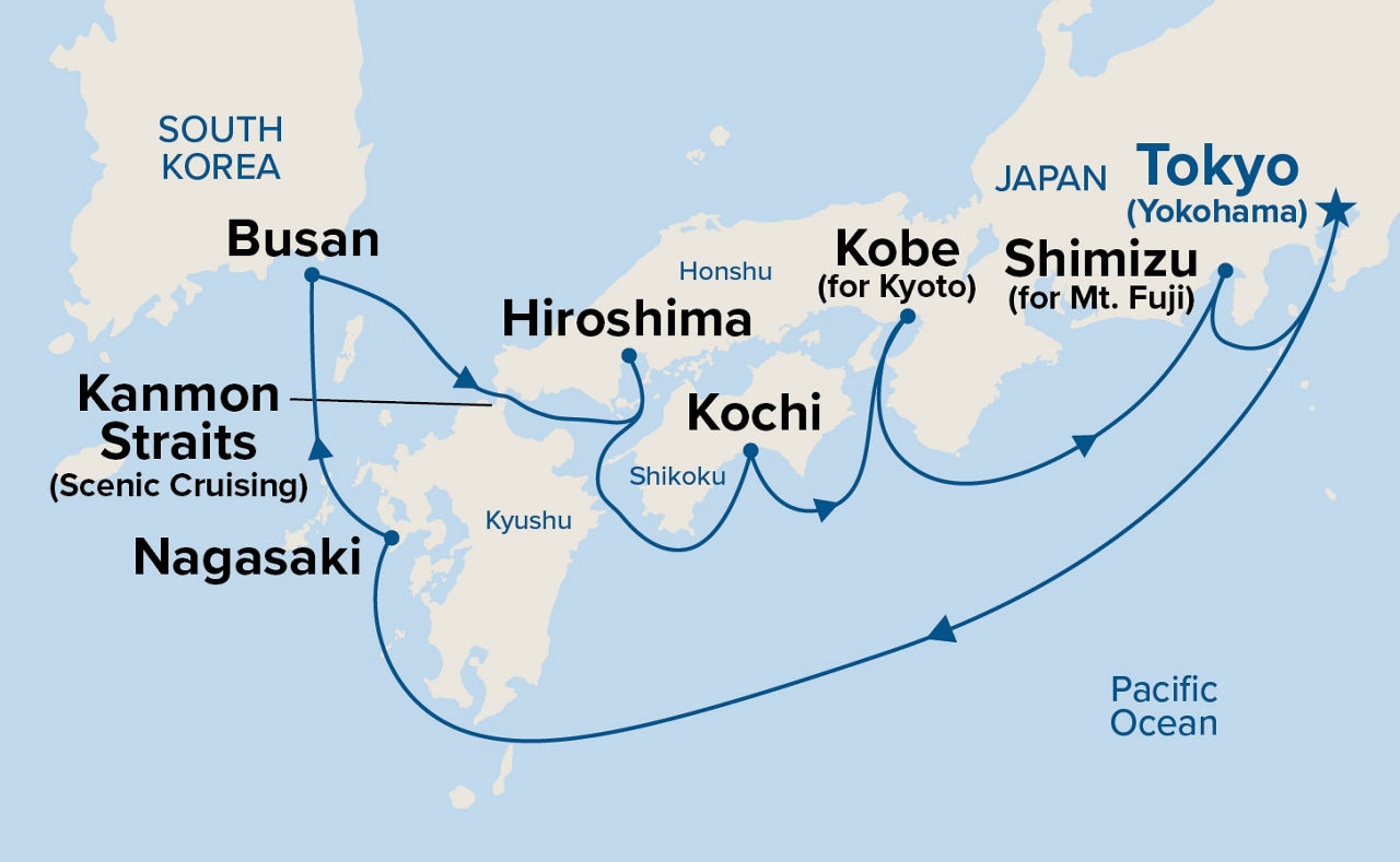 Japan Explorer — Itinerary Map
