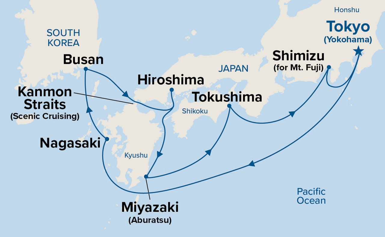 Japan Explorer — Itinerary Map