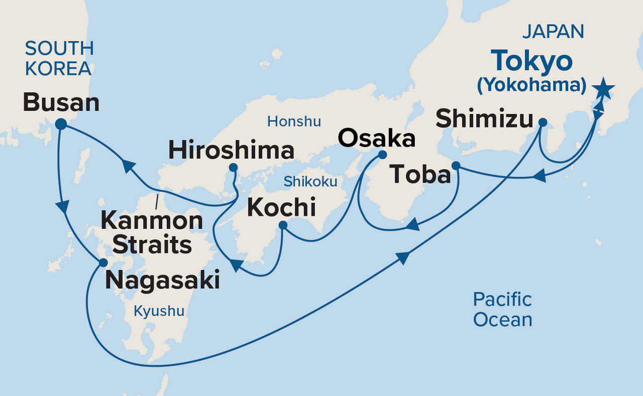 Japan Explorer — Itinerary Map