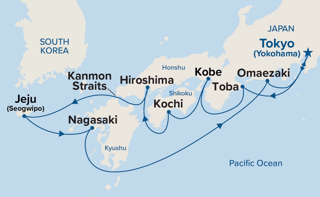Japan Explorer — Itinerary Map