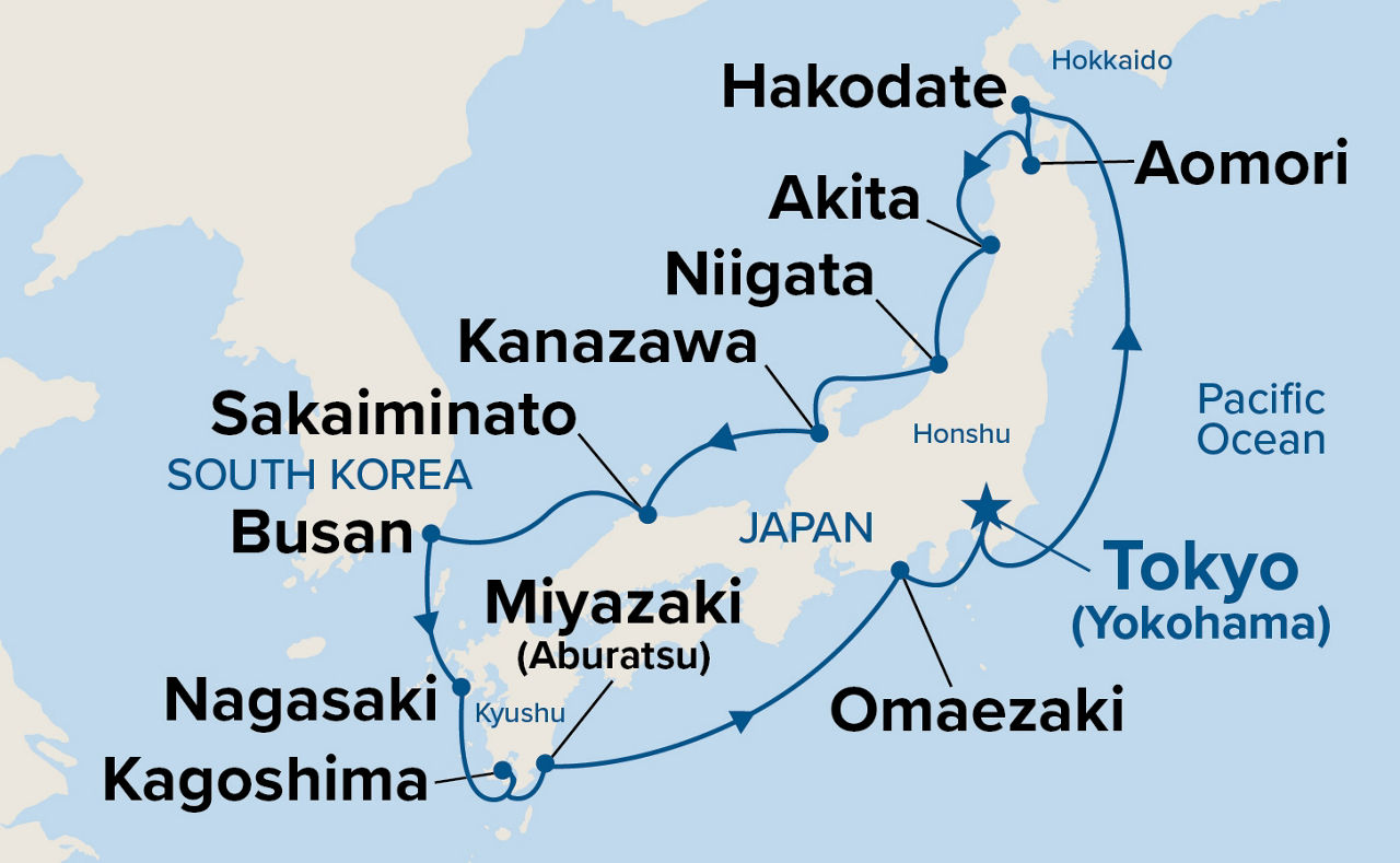 Grand Japan with Fall Foliage — Itinerary Map