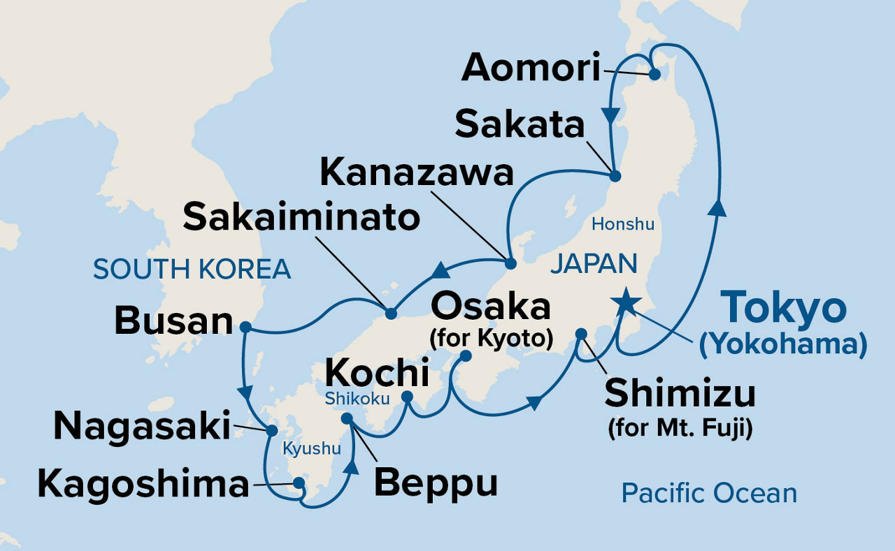 Grand Japan with Fall Foliage — Itinerary Map