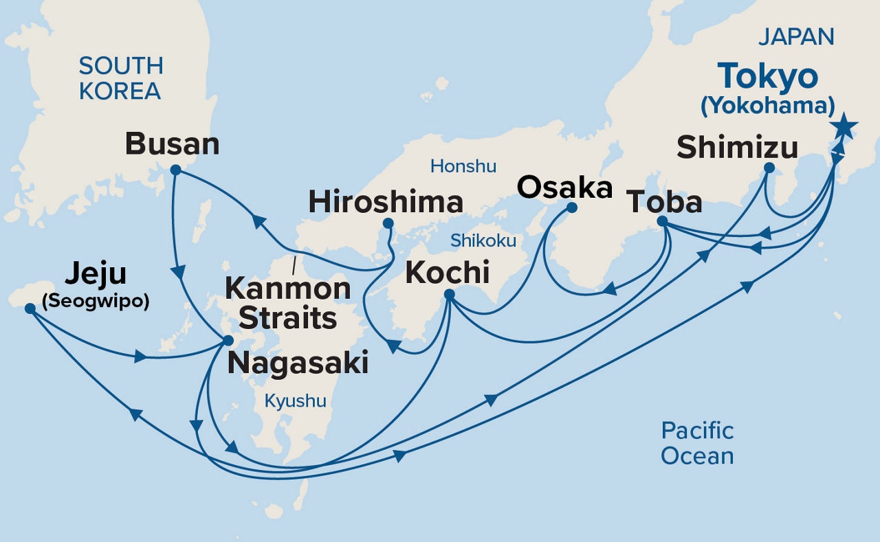 Grand Japan — Itinerary Map
