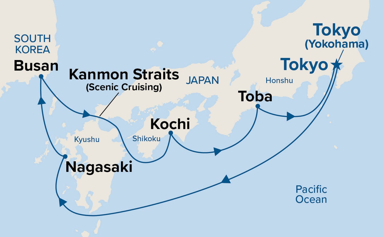 Japan Explorer — Itinerary Map