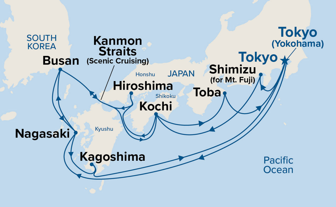 Grand Japan — Itinerary Map