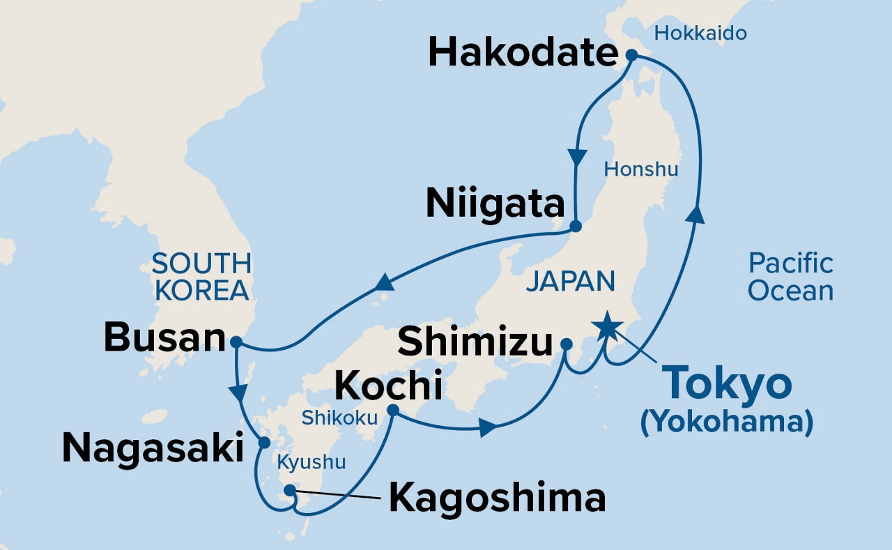 Circle Japan — Itinerary Map
