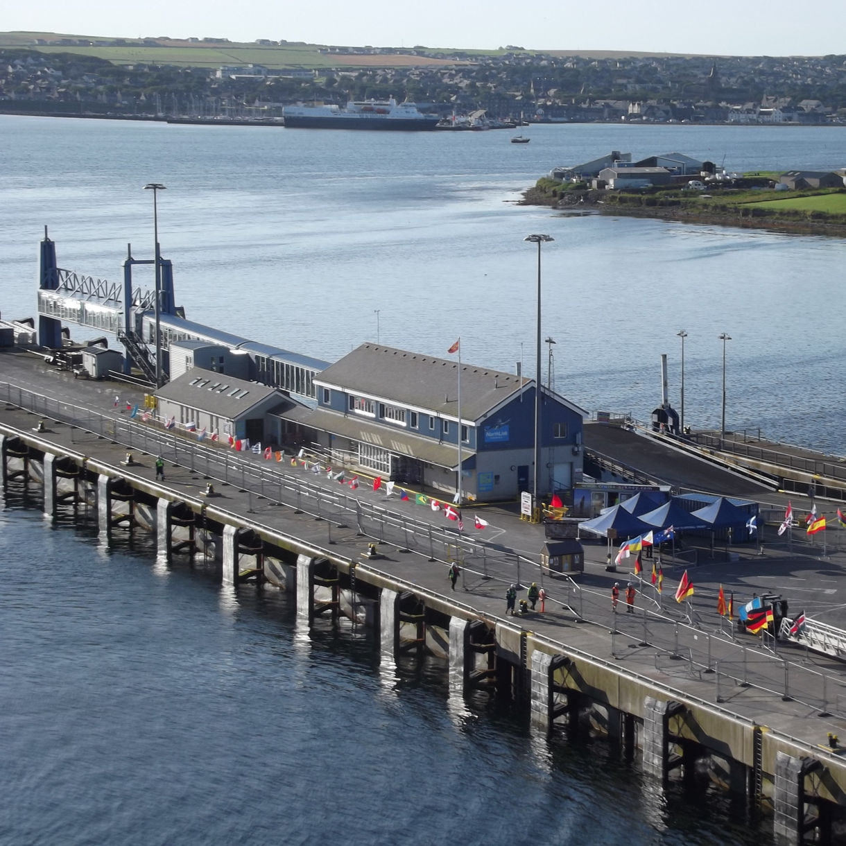 Sip locally crafted gin at Orkney Distillery at just a short walk from the pier.