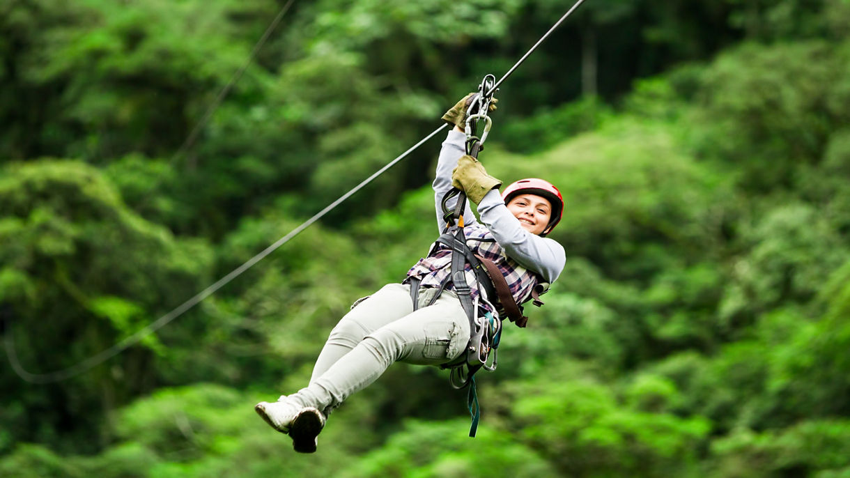 Rainforest Canopy Zip line & Aerial Tram Combination