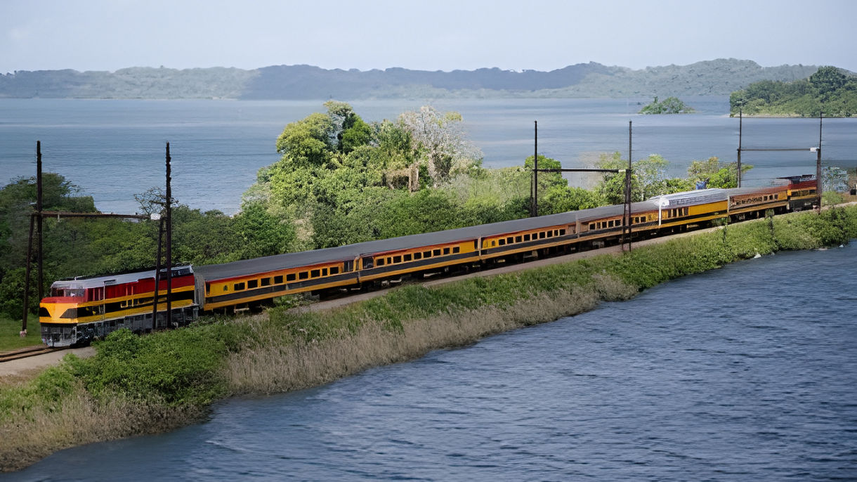 Panama Canal Railway & New Locks of the Canal Expansion