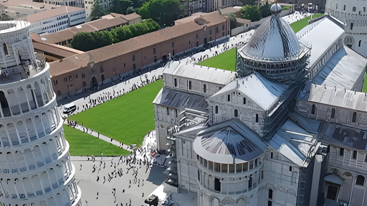 Easy Leaning Tower of Pisa by Trolley