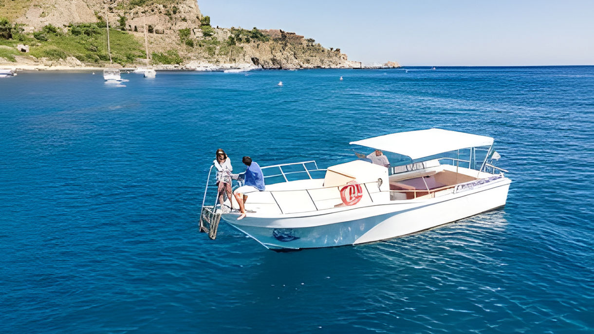 Bay of Naxos and Panoramic Taormina by the sea