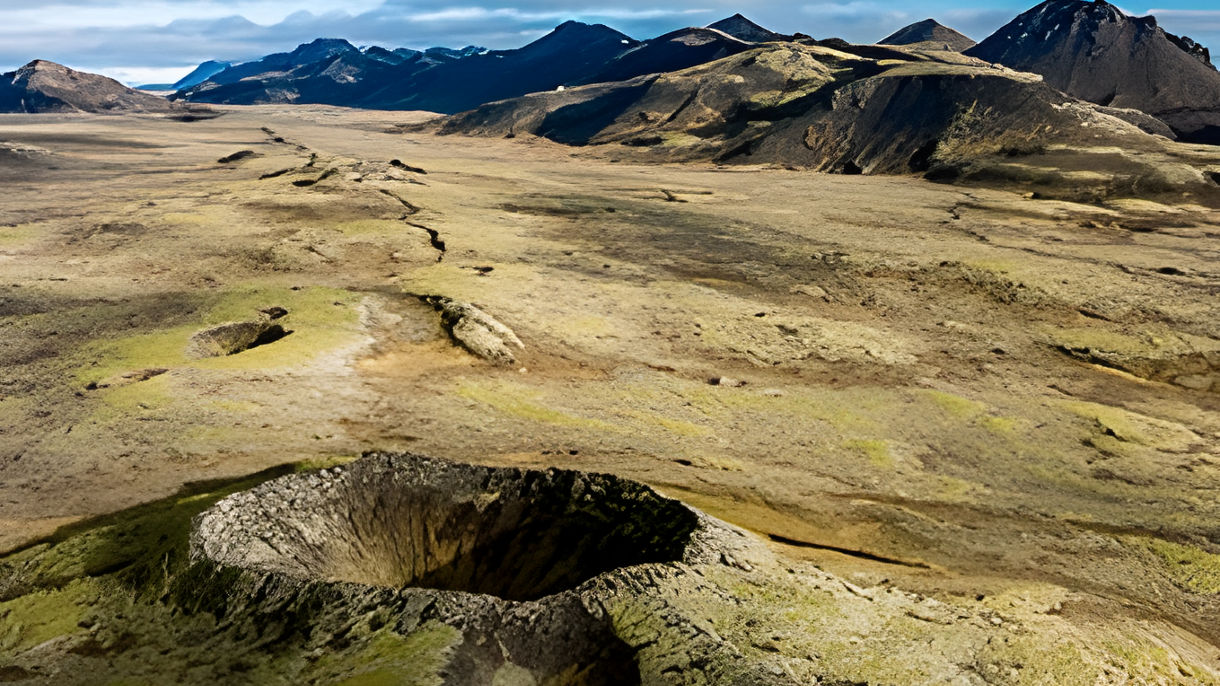 Countless Craters by Helicopter
