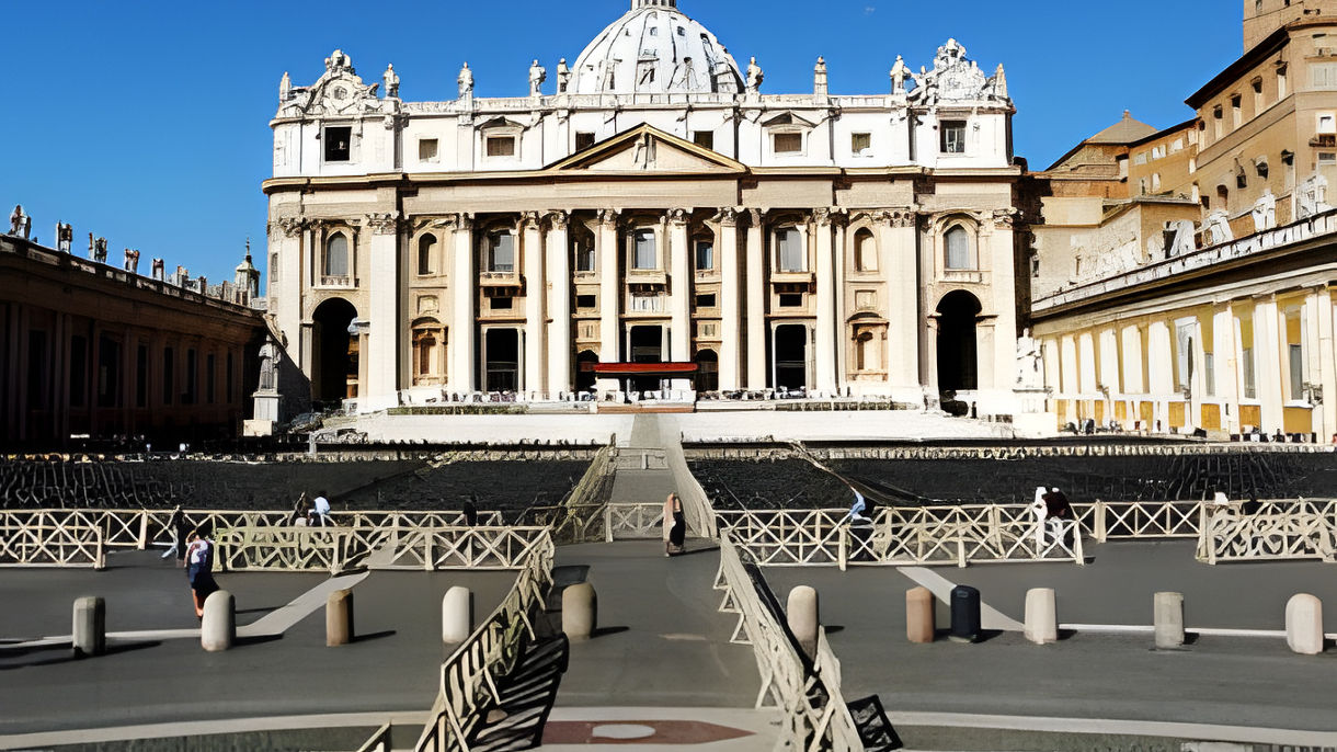 Debark Tour - St. Peter's Square and outside views of Castle St. Angelo with City Center and Airport Transfer