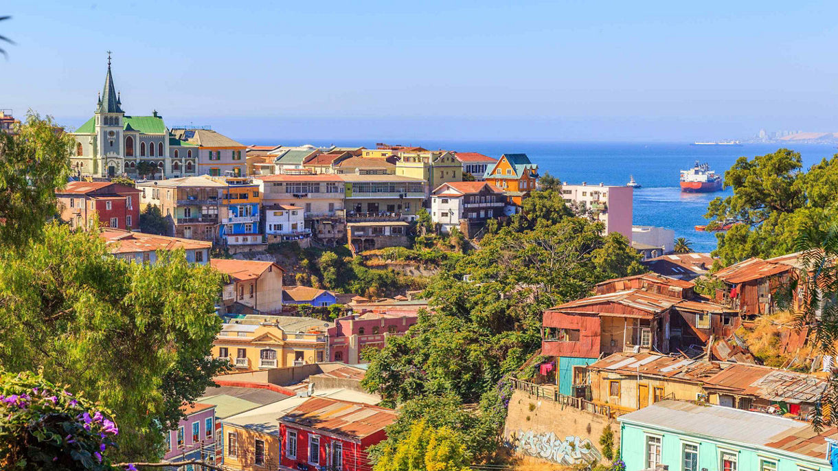 Debark Tour: Valparaiso, Viña del Mar & Lunch at Olmue