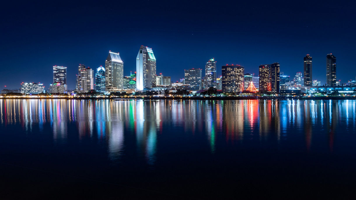 San Diego City Lights by Night