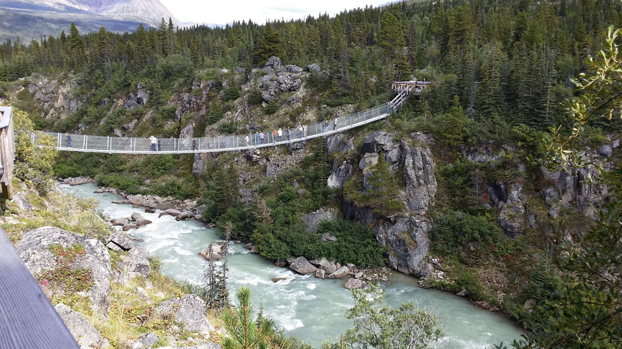 Klondike Summit, Suspension Bridge & Salmon Bake
