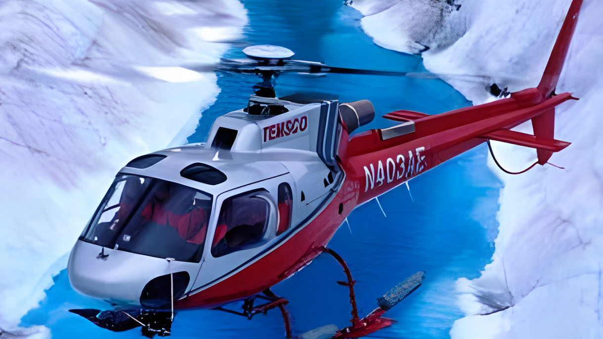 Glacier Discovery by Helicopter