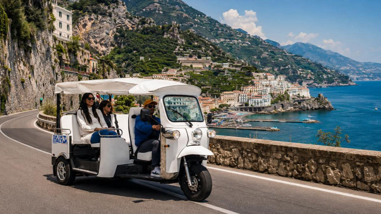 Amalfi Coast Panoramas and village visit by Tuk-Tuk