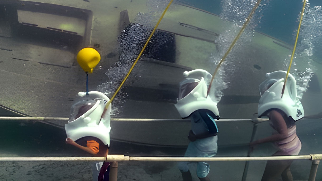 Helmet Diving at Sea Trek Underwater Park