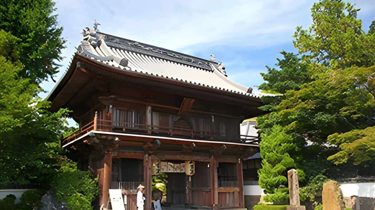 お遍路第1番札所 霊山寺と眉山展望(日本語ガイド)(Guided in Japanese)