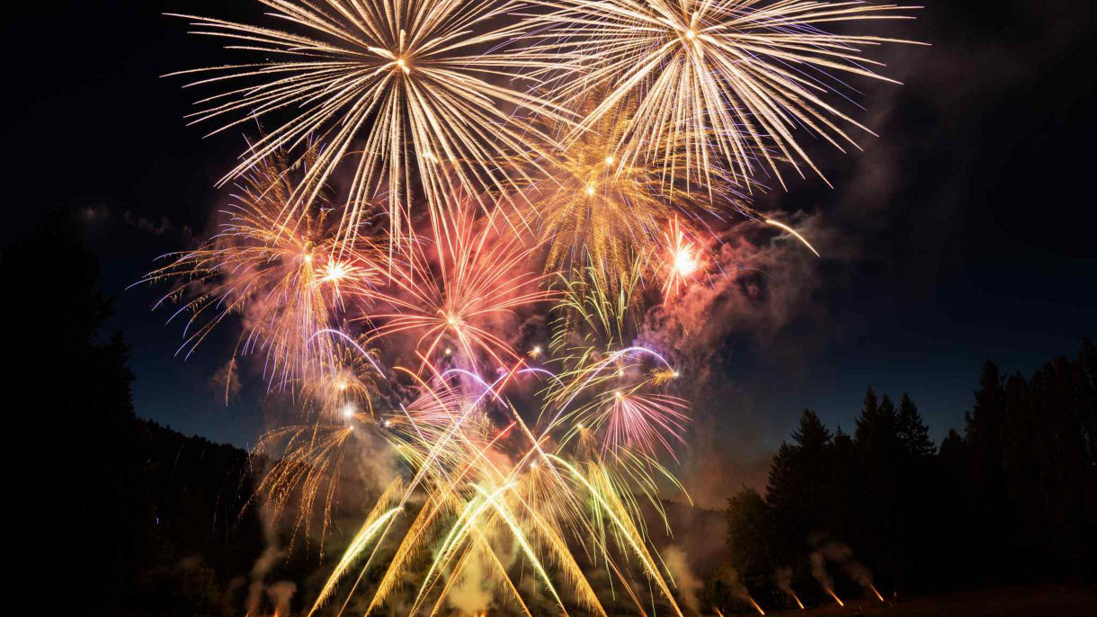 Fireworks at Butchart Gardens