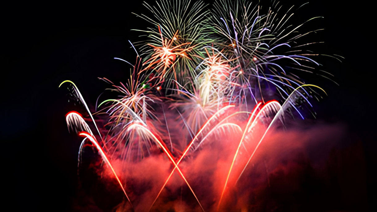 Fireworks at Butchart Gardens