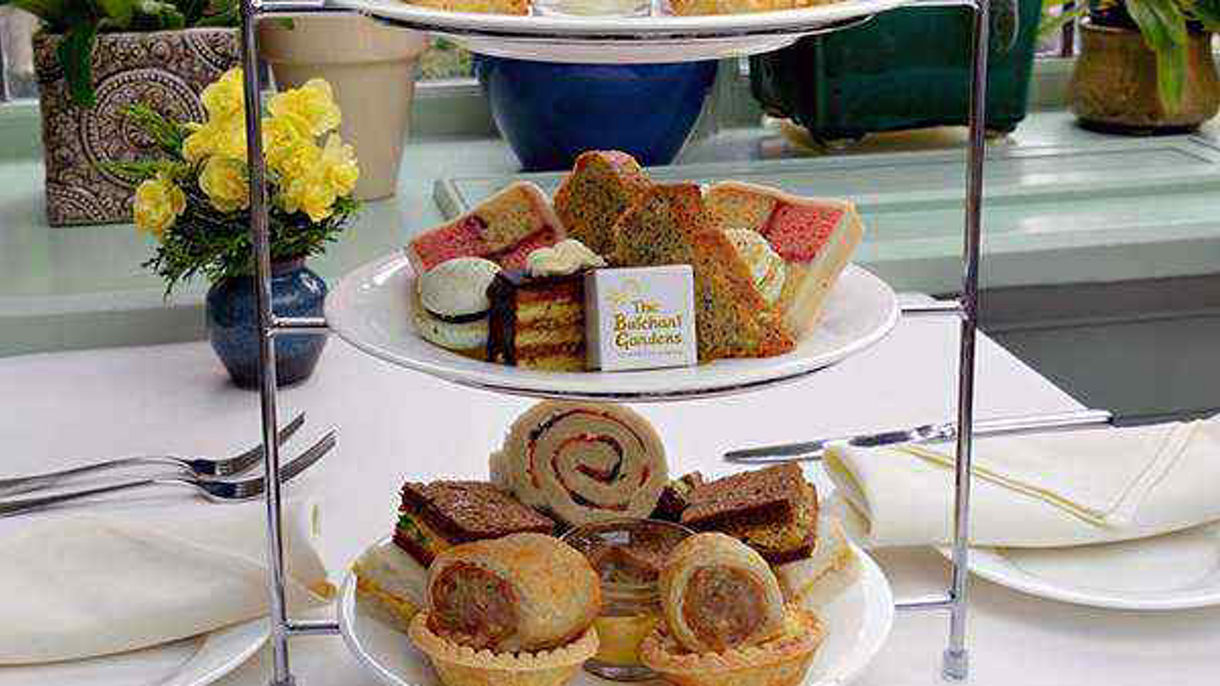 English Tea at Butchart Gardens