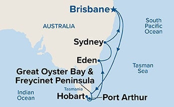 Tasmania — Itinerary Map