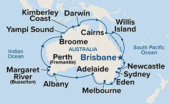 Round Australia — Itinerary Map