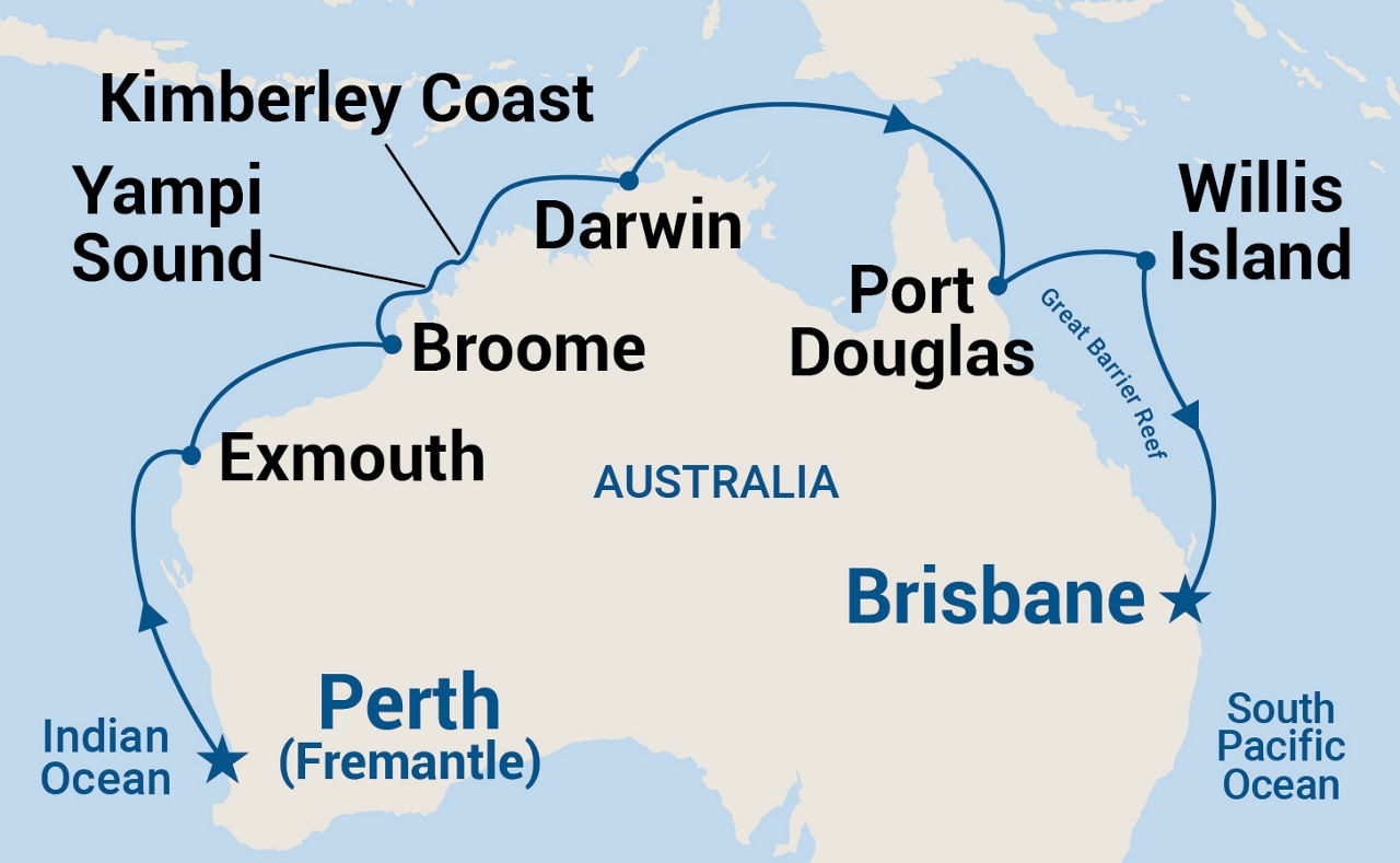 Northern Explorer — Itinerary Map