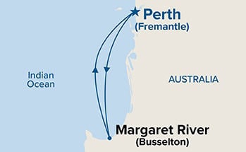 Western Australia Seacation — Itinerary Map