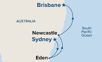 Hunter Coast Seacation — Itinerary Map