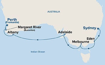 Southern Australia Explorer — Itinerary Map