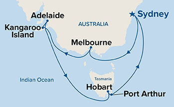 Southern Australia Explorer — Itinerary Map