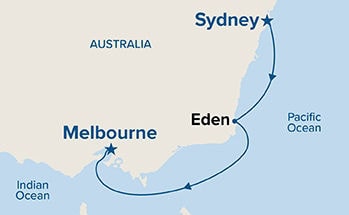 Sapphire Coast Seacation — Itinerary Map